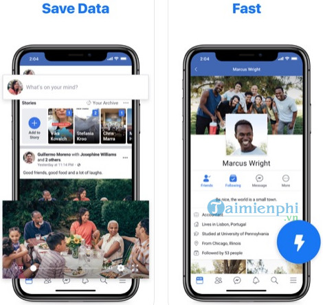 facebook lite cho ios
