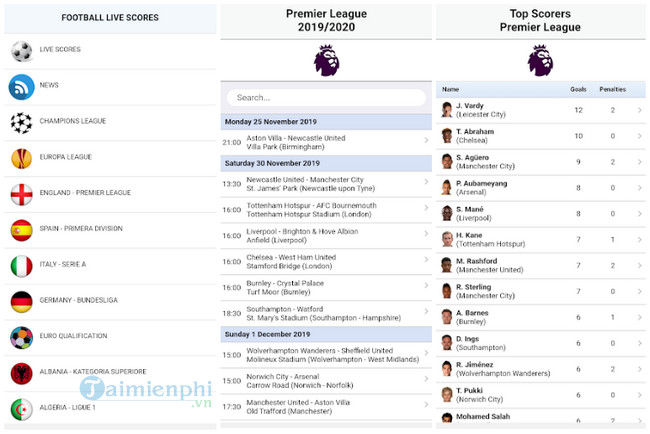 football live scores