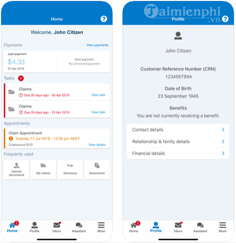 express plus centrelink