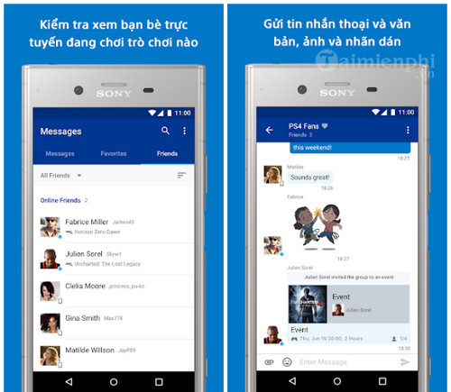 playstation messages