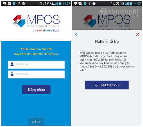 vietinbank mpos 2 cho android