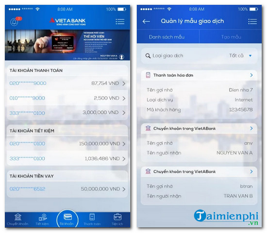 vietabank mobile banking