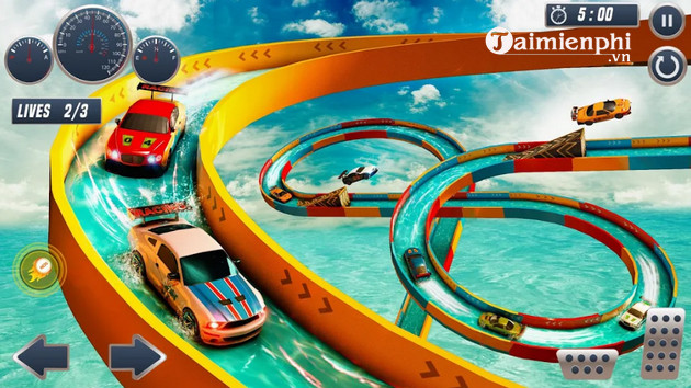 gt racing car city stunt