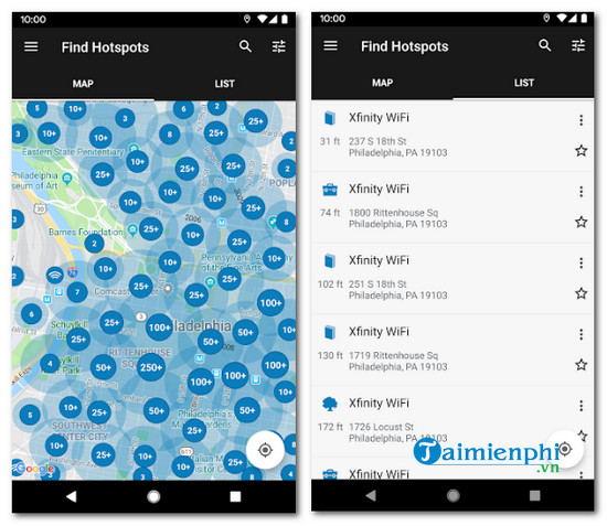 xfinity wifi hotspots