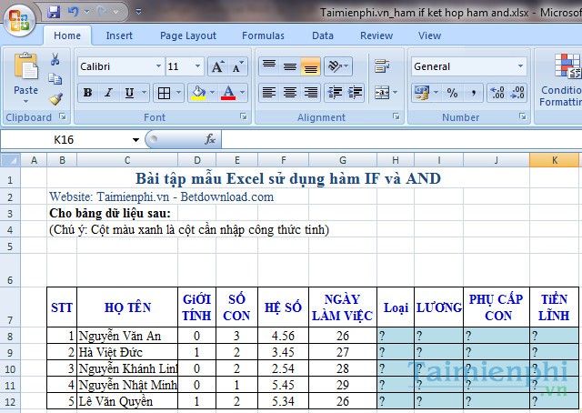 ham if ket hop ham and