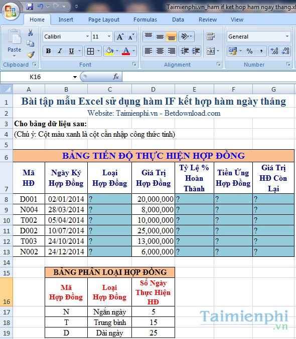 ham if ket hop ham ngay thang