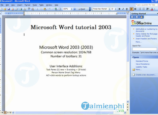 download word 2003