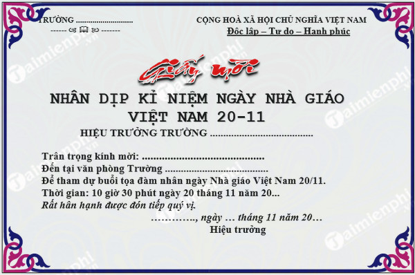 tai mau giay moi 20 thang 11