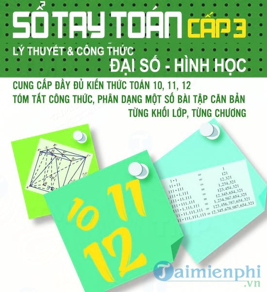 Sổ tay học toán cấp 3