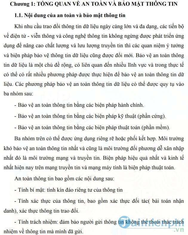 Bảo mật công nghệ thông tin