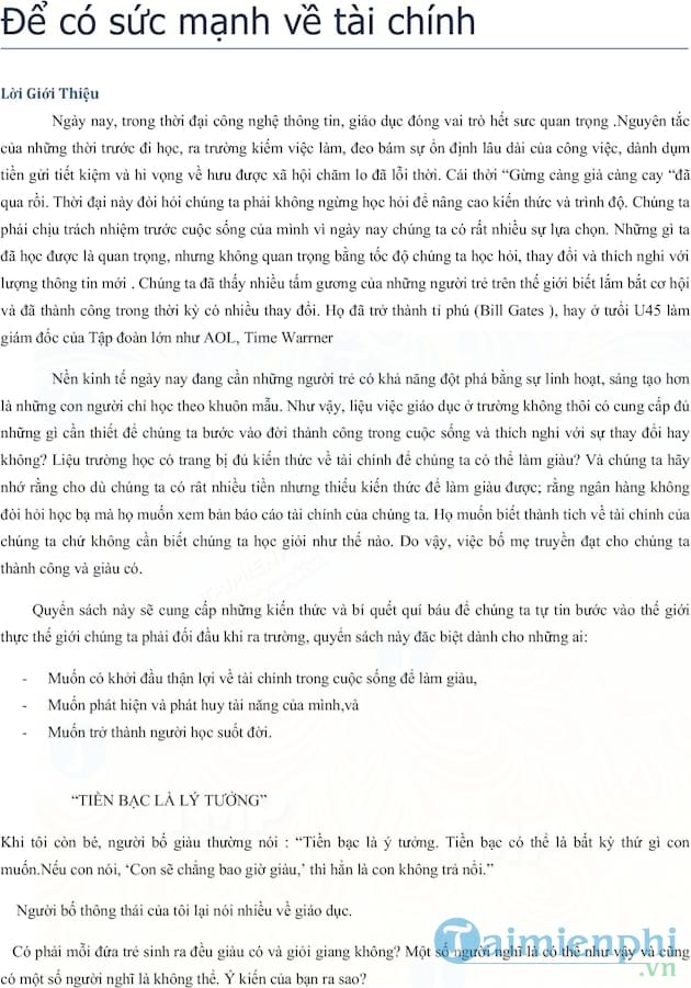 Dạy con làm giàu tập 5