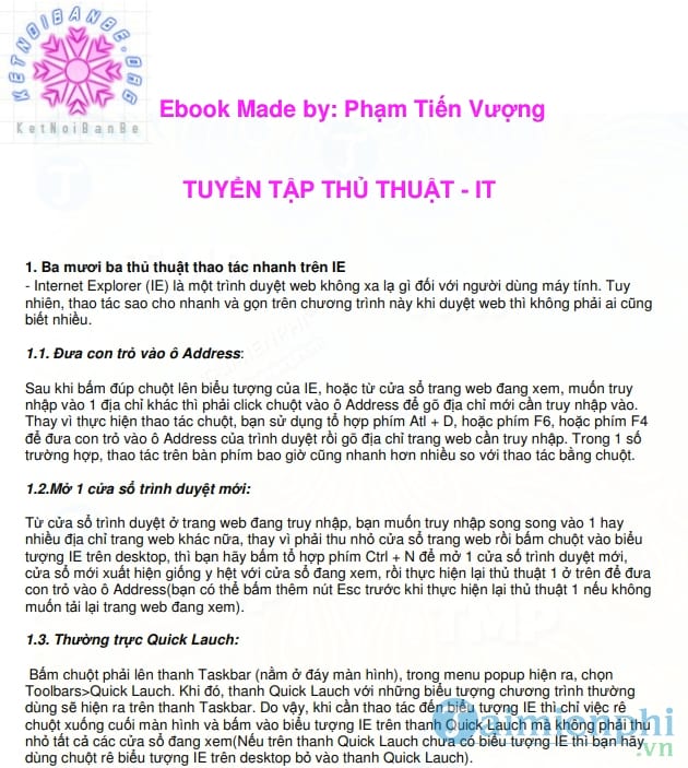 Thủ thuật IT