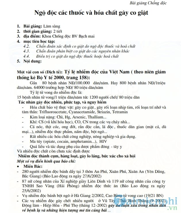 Cách chống độc