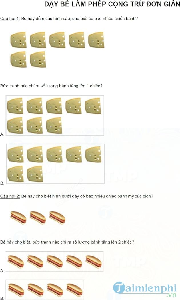 Dạy bé cách làm toán