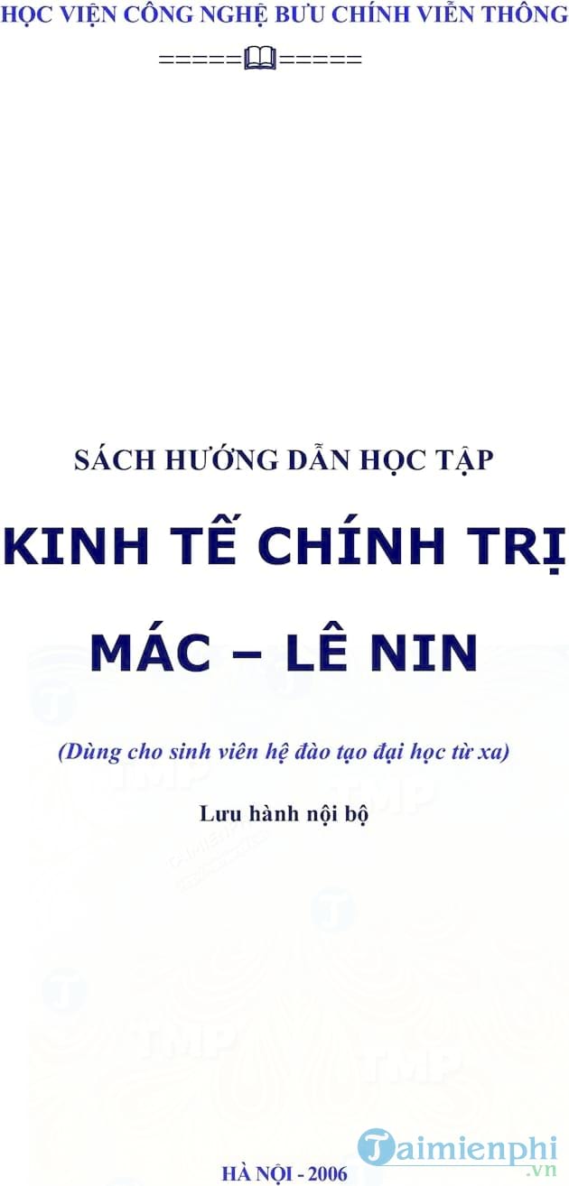 Kinh tế chính trị Mac Lênin