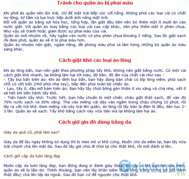 Mẹo vặt gia đình