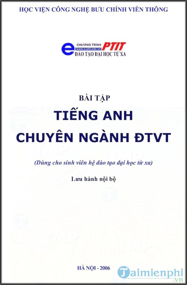 Bài tập Tiếng Anh chuyên ngành Điện tử viễn thông