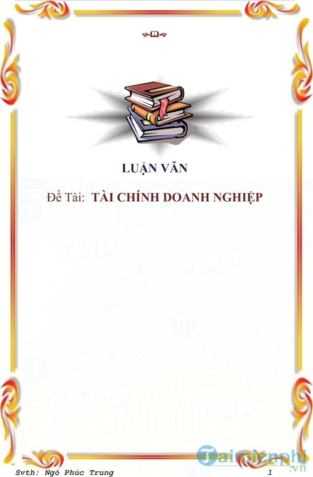 Phân tích tình hình tài chính tại công ty dệt may 29/3