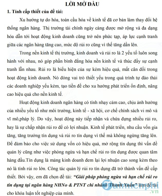 Giải pháp phòng ngừa và hạn chế rủi ro tín dụng trong ngân hàng