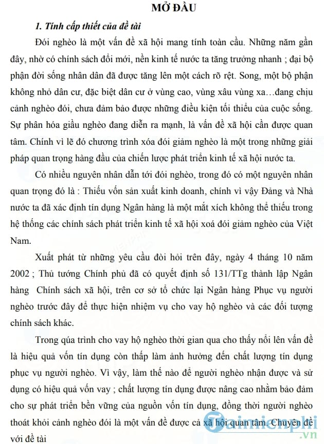 Giải pháp nâng cao hiệu quả tín dụng đối với người nghèo