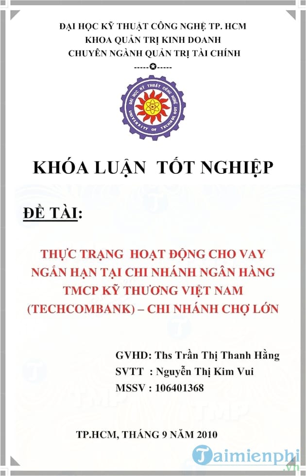 Thực trạng hoạt động cho vay ngắn hạn