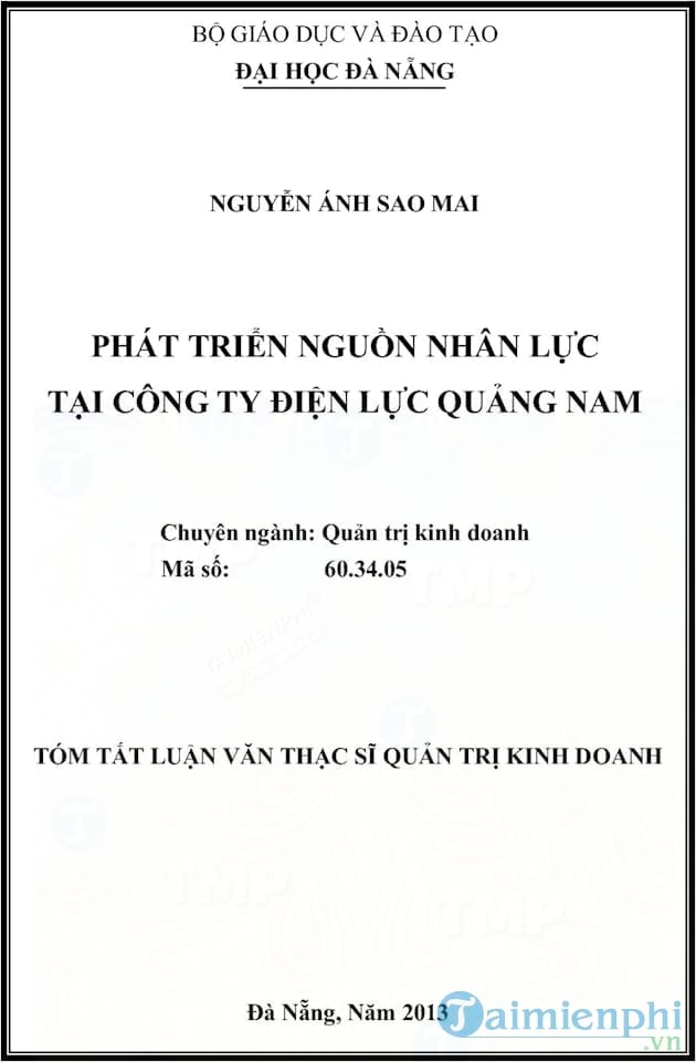 Báo cáo hoàn thiện công tác đào tạo và phát triển nguồn nhân lực
