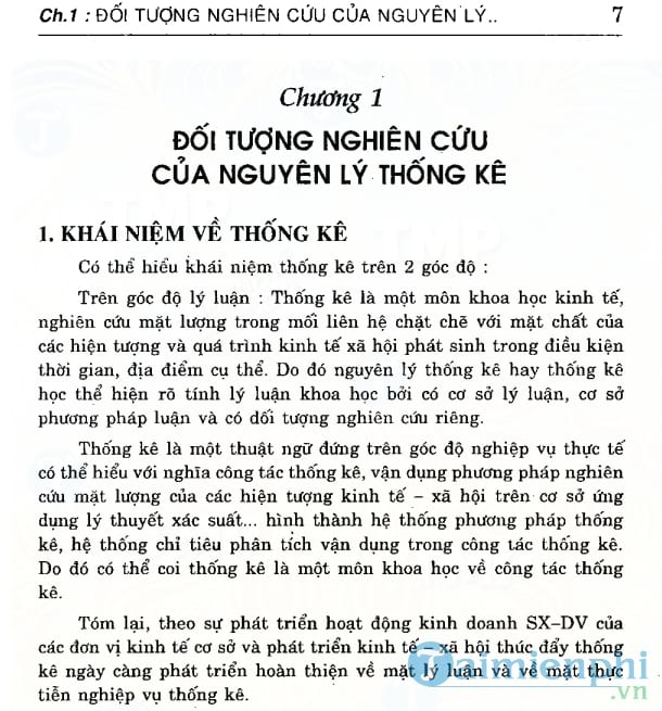 Nguyên lý thống kê