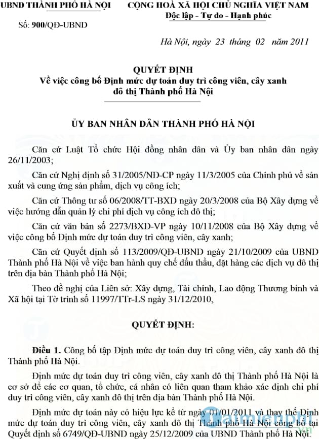 Quyết định số 900/QĐ UBND