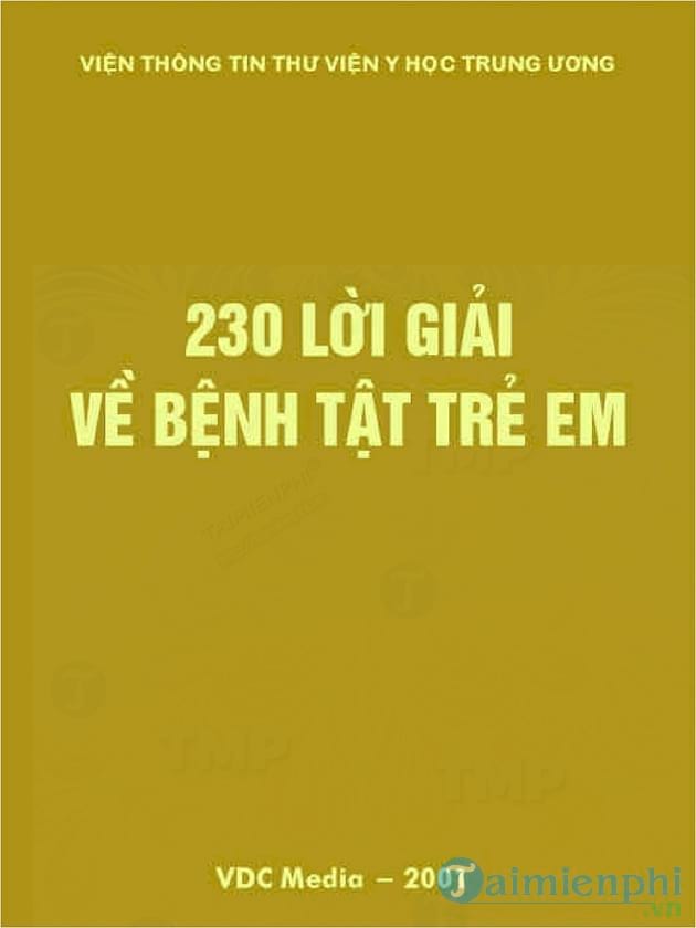 230 lời giải về bệnh tật trẻ em