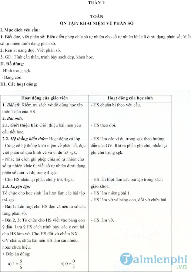 Giáo án trọn bộ các môn học lớp 5