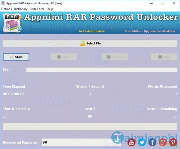 Appnimi RAR Password Unlocker