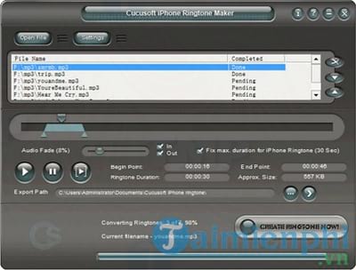 iPhone Ringtone Creator