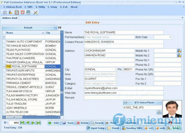 Portable Full Customize Address Book