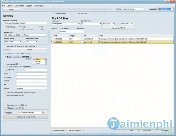 BestLogic Scan2PDF Professional OCR