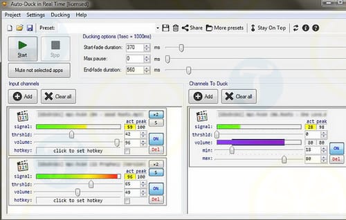 Auto Duck in Real Time