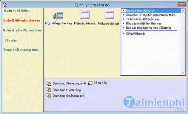 Phần mềm quản lý tiệm cầm đồ AtoZ