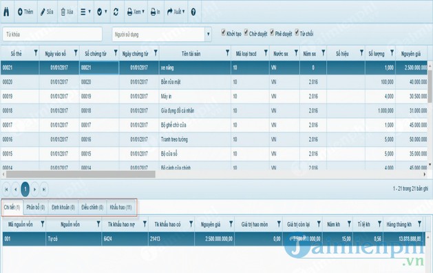 Phần mềm quản lý tài sản SINNOVA EAM