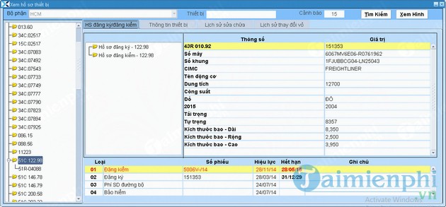 Phần mềm quản lý vận tải Container