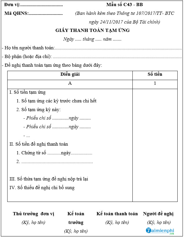 giay de nghi thanh toan tam ung