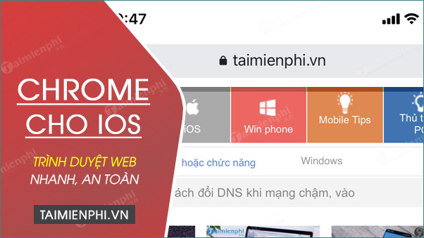download chrome cho ios