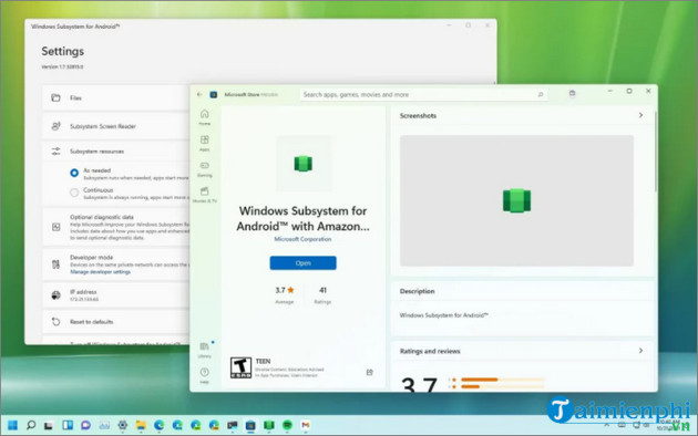 download windows subsystem for android