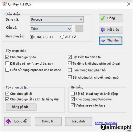 unikey go tieng viet