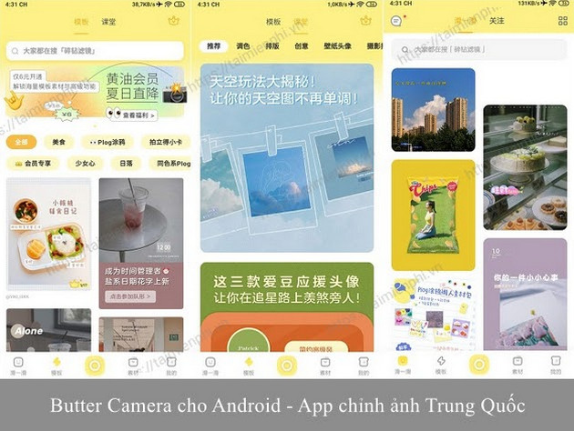 butter camera cho android