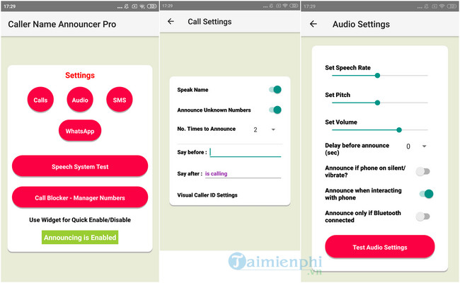 download caller name announcer