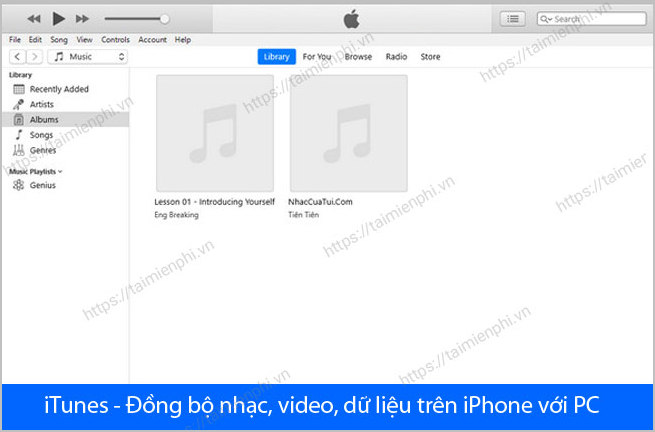 tải phần mềm iTunes