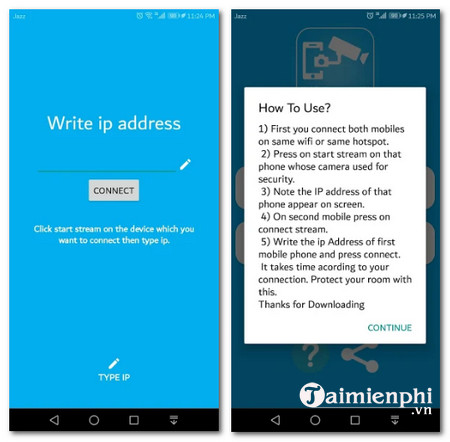 Download Mobile Camera As CCTV
