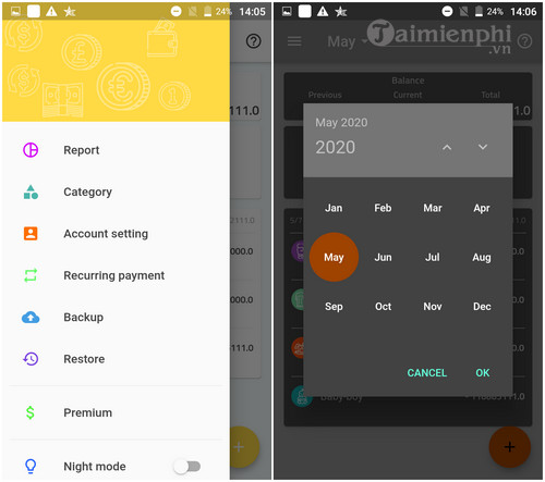 expense manager cho android