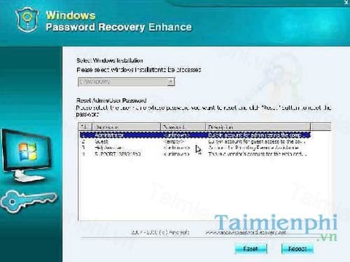 Windows Password Recovery Enhance