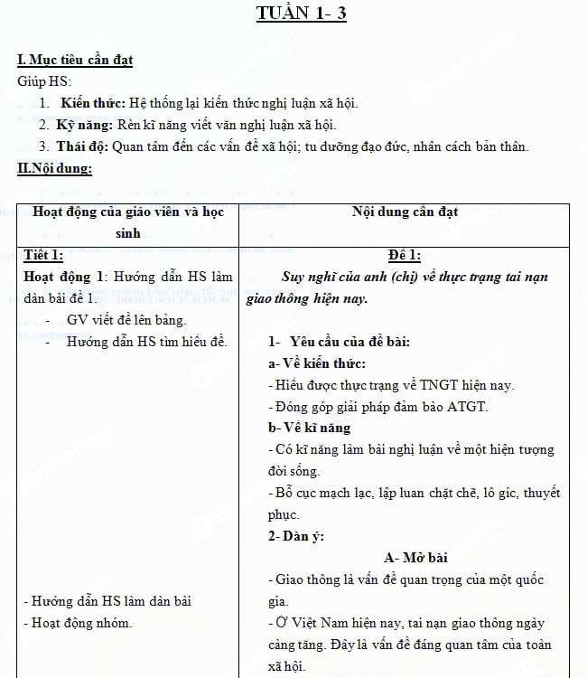 Giáo án dạy thêm Ngữ văn 11