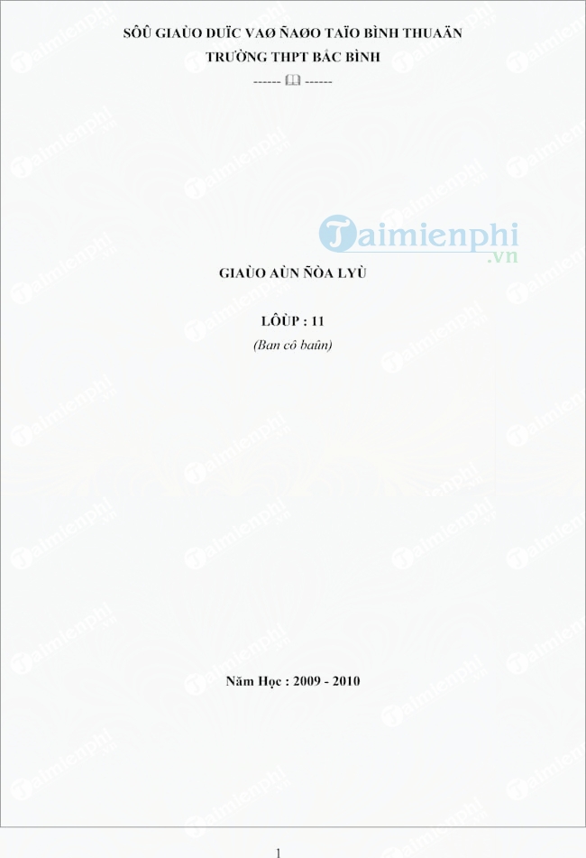 Giáo án Địa lí lớp 11 cơ bản